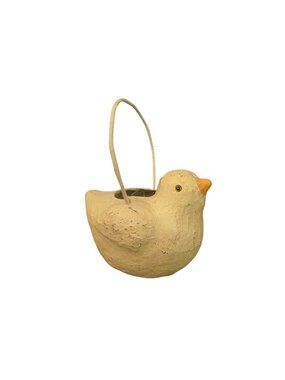 Bethany Lowe Paper Mache Easter Chick Basket